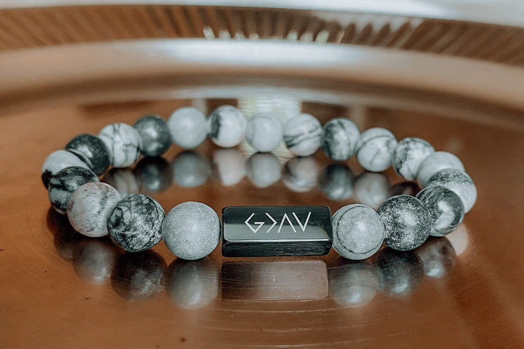 Black Jasper "God Is Greater Than The Highs And Lows" Bracelet