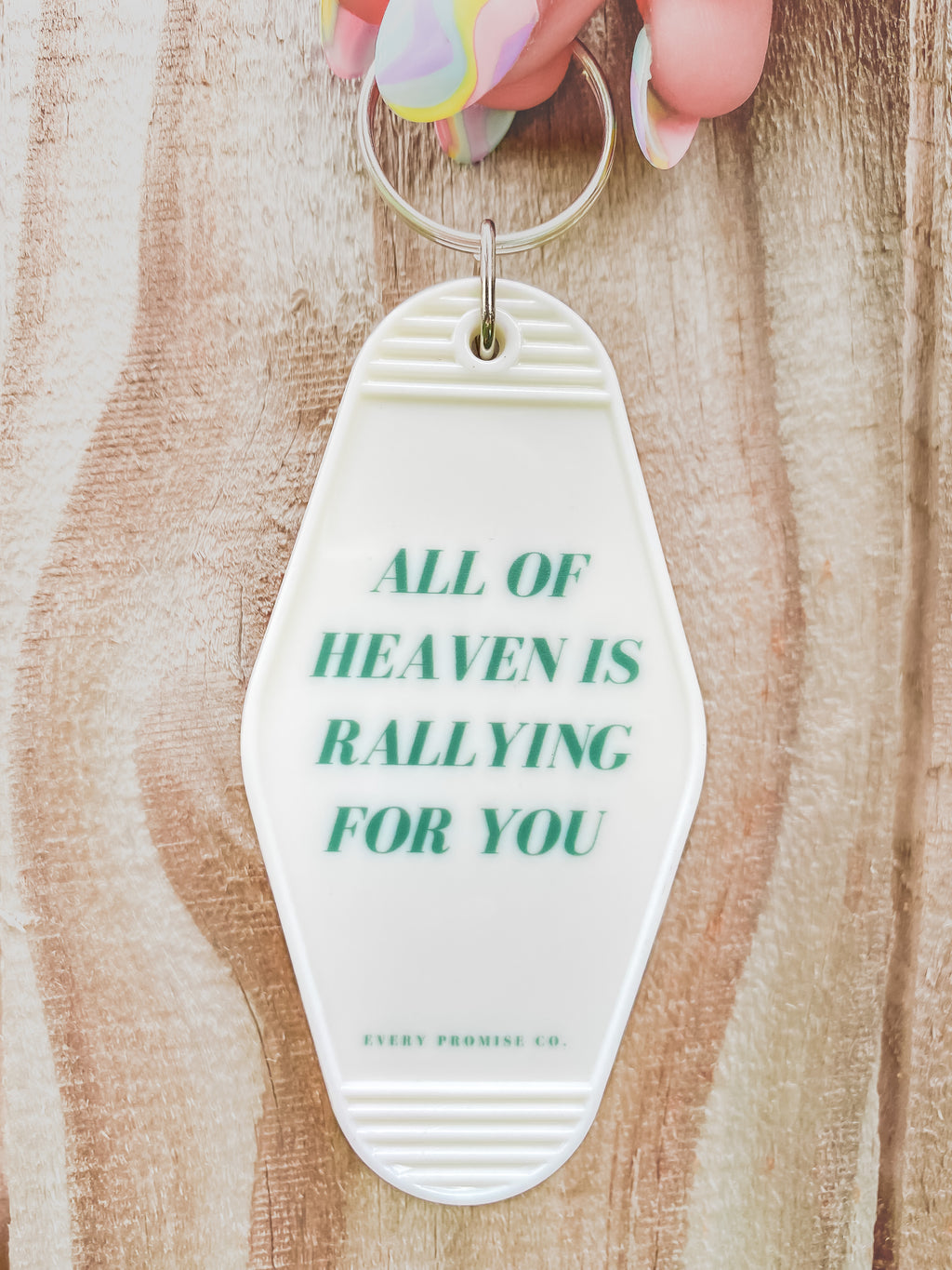 "Heaven Is Rallying For You" Keychain